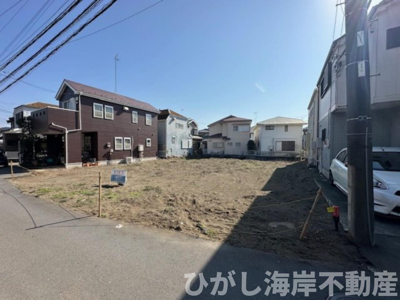 茅ケ崎市東海岸北４丁目　売地の前面道路含む現地写真|現地外観