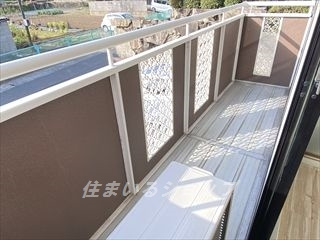 シャトル矢口　Ｃのバルコニー