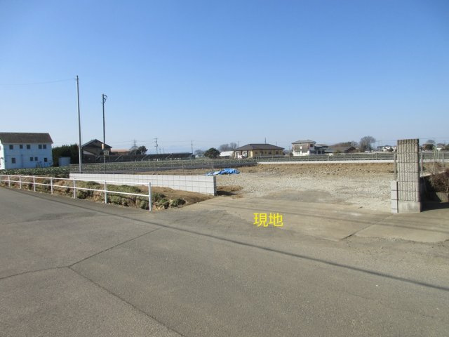 【仲介手数料無料】新築戸建　深谷市宿根966-3（全1棟　大型平屋住宅）の前面道路含む現地写真