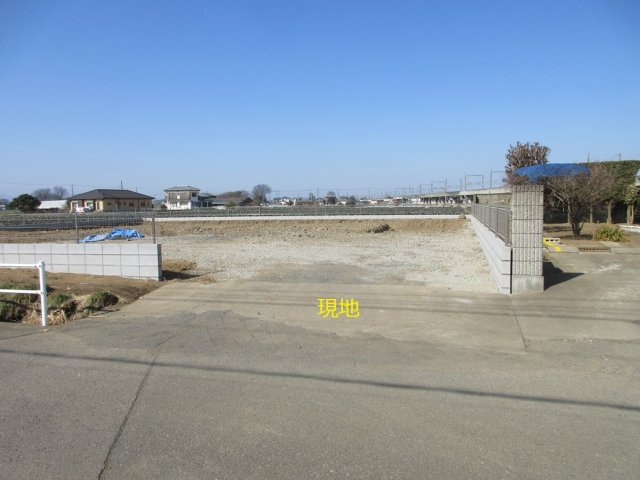 【仲介手数料無料】新築戸建　深谷市宿根966-3（全1棟　大型平屋住宅）の前面道路含む現地写真