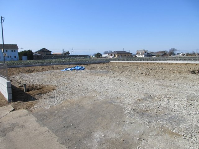 【仲介手数料無料】新築戸建　深谷市宿根966-3（全1棟　大型平屋住宅）の前面道路含む現地写真