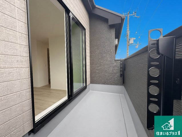 明石市朝霧台　第24-1期　新築一戸建てのバルコニー|日当たりのよいバルコニー！お部屋が開放的に！