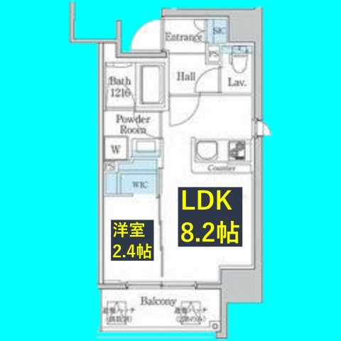 パートナーズ今池(旧デュオフラッツ今池リレア)の間取り