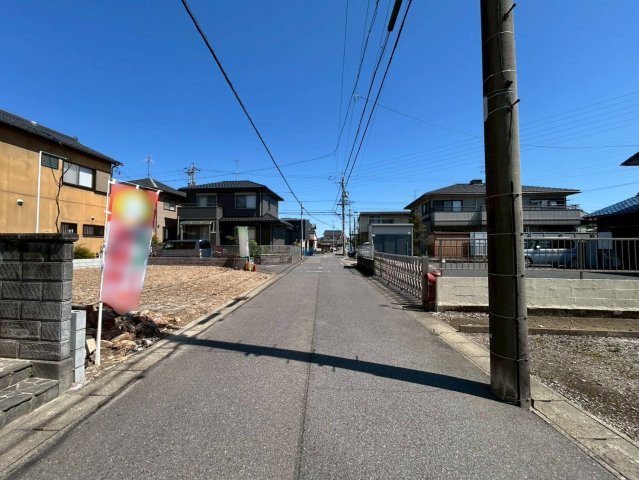 ファーストタウン　一宮市第1大赤見　全1区画分譲の前面道路含む現地写真|「現地（2026年3月16日）撮影」　
■前面道路　
■ヤマダ不動産　株式会社リライフ