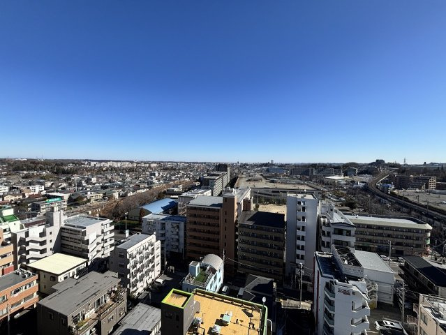 高尾パークハイツA棟の展望|東側バルコニー眺望