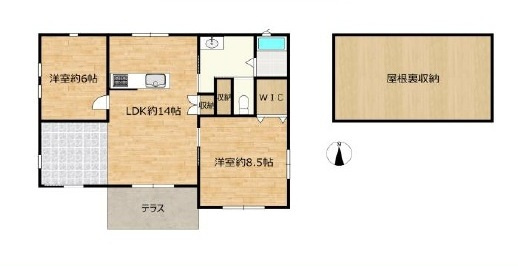 中古戸建　熊谷市樋春1128-1の間取り