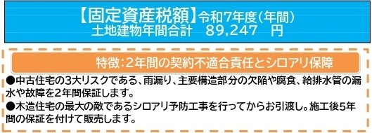 中古戸建　熊谷市樋春1128-1の構造・工法・仕様