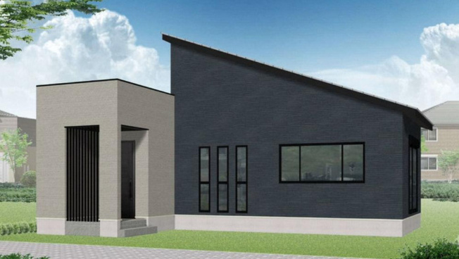 【間取り】 | 建築中　タマタウン那珂川山田1号地 | 【1号地/バックヤードのある平屋住宅】
外へとつながる勝手口を設けたバックヤードを完備♪キッチン家電の収納や食品のストック庫、作業スペースとしてなど多目的にお使いいただけます。