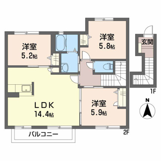 【間取り】 | コンフォート東福寺Ｃ