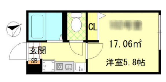 le cocon平井(ルココン平井)の間取り