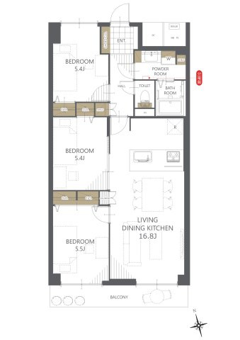 【間取り】朝日プラザ千里Ａ棟 