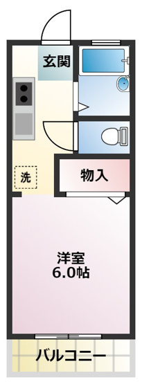 【間取り】 | グリーンステージ中山A