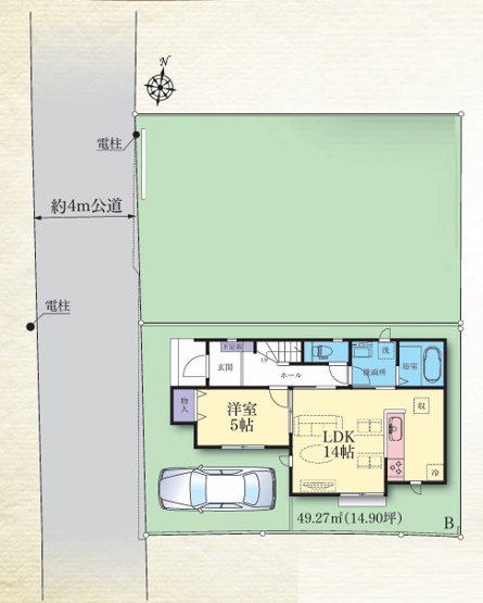 【区画図】 | 座間市入谷西２丁目　新築戸建て　全2棟【仲介手数料無料】 | 【仲介手数料無料でご紹介可能です】大樹不動産