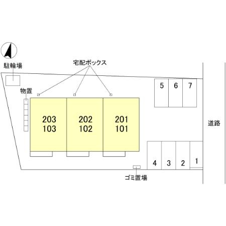 ウェルモート曙町の区画図