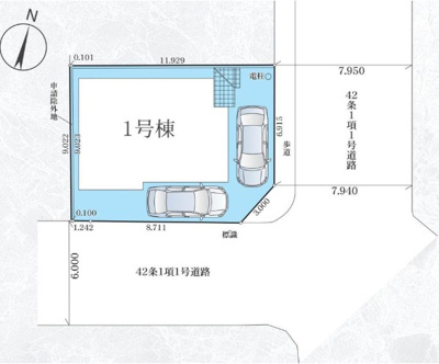 【区画図】 | 藤沢市善行3期 新築戸建 全1棟