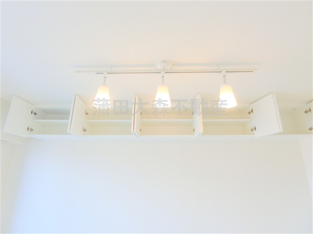 ブライズ多摩川DUEの設備|ダウンライト照明　吊戸棚収納