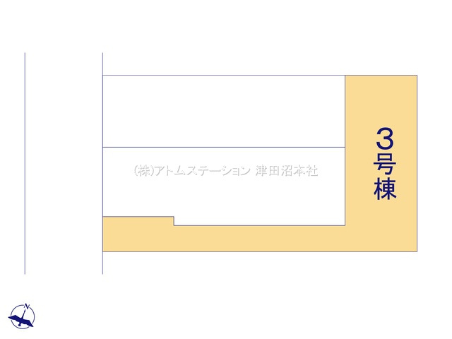 【区画図】 | アトムセレクト船橋市習志野台5丁目　3号棟