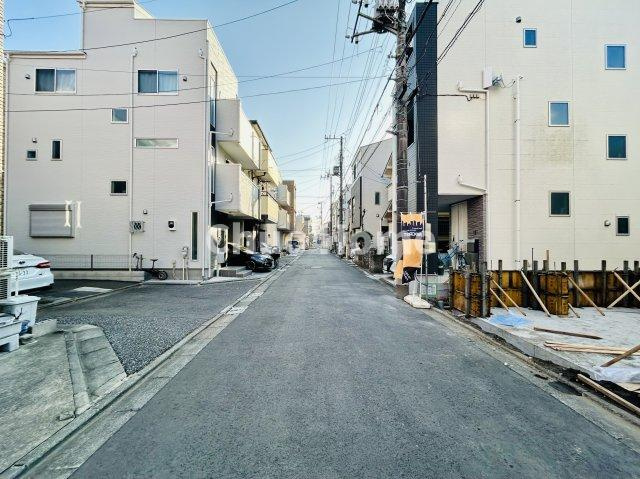 江東区東砂4丁目新築分譲住宅の前面道路含む現地写真|全面道路