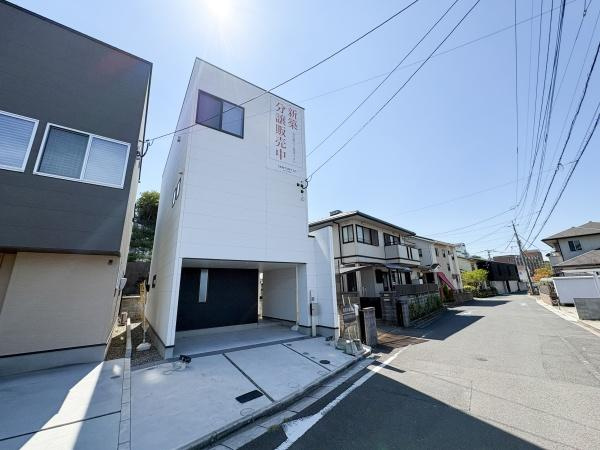 上野丘Ｗ　新築の前面道路含む現地写真|前面道路含む現地(2026年9月撮影)