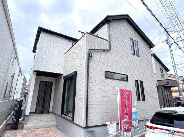 市川市香取１丁目新築戸建【南行徳小学校：6分】の外観|3号棟外観・完成済み内覧可能です！