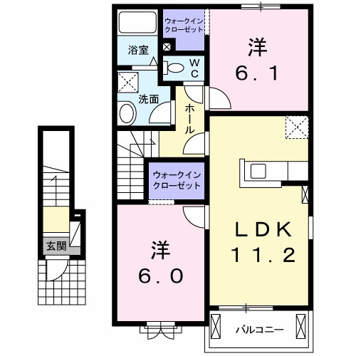 【間取り】 | クラール名東　Ｂ