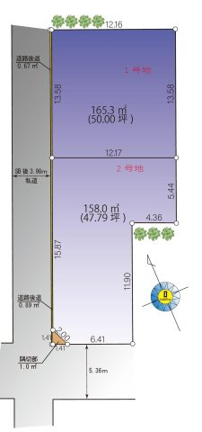 武蔵野市吉祥寺北町２丁目 中央線 吉祥寺駅 売地の土地図