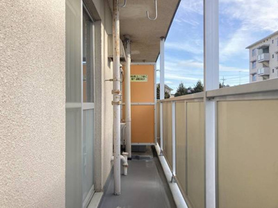 【バルコニー】 | ビレッジハウス大穂2号棟 | ビレッジハウスの同一物件・同一タイプの間取りの写真です