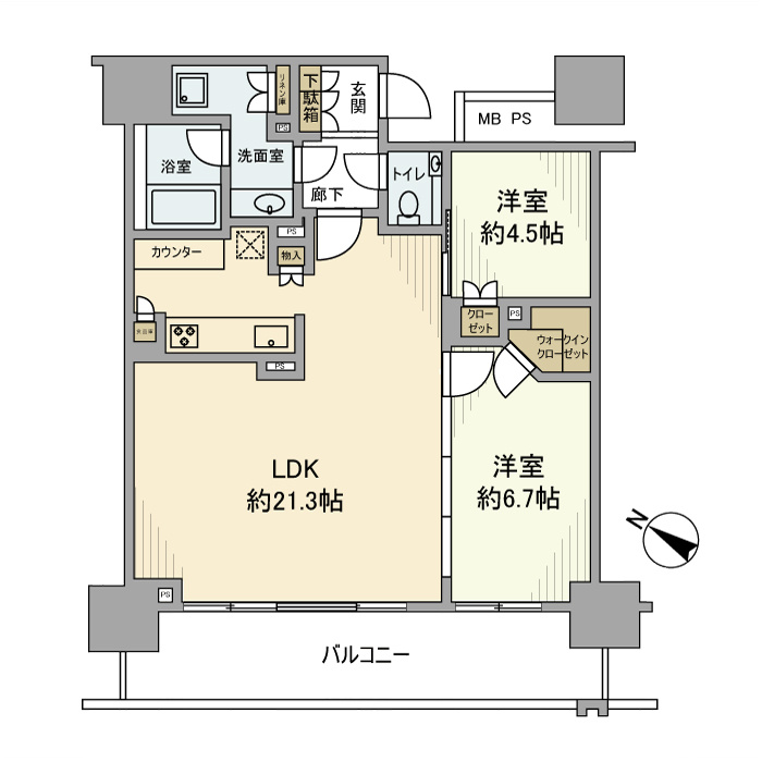 ブランズタワーみなとみらいの間取り
