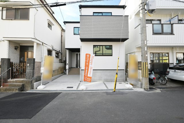 テラシエ西昆陽1丁目新築一戸建て│4LDK+駐車1台可の外観|閑静な住宅地の限定1区画分譲地です。完成済みですのでいつでも内覧して頂けます。内覧をご希望の方はお気軽にお問い合わせ下さい。