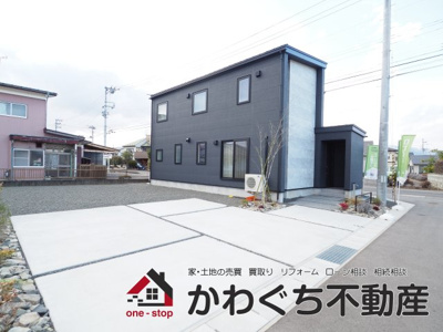 【外観】 | 伊達市保原町モデルハウス | ★内覧予約でブランド米2kg★　いつでも見学OKです！