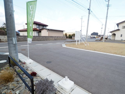 【前面道路含む現地写真】 | 伊達市保原町モデルハウス | ★内覧予約でブランド米2kg★