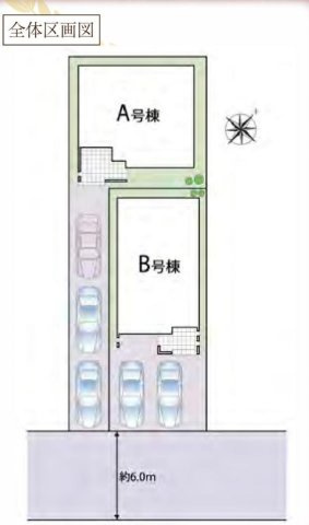 市川市入船新築戸建の区画図|区画配置図