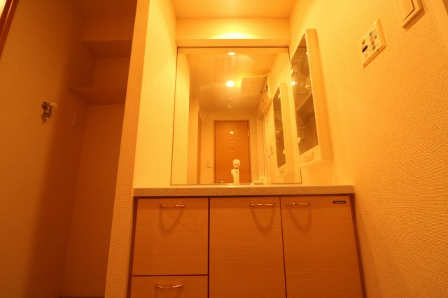 独立洗面化粧台が付いています