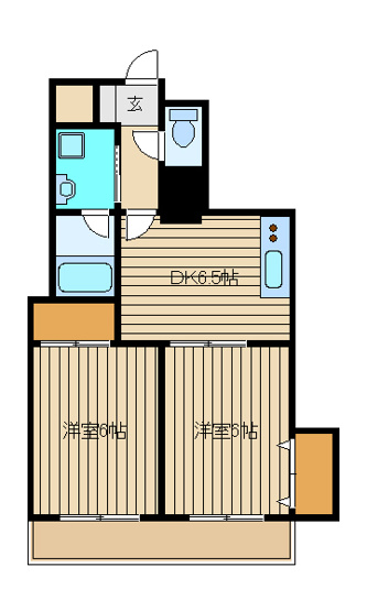【間取り】 | メゾンタカノハ５