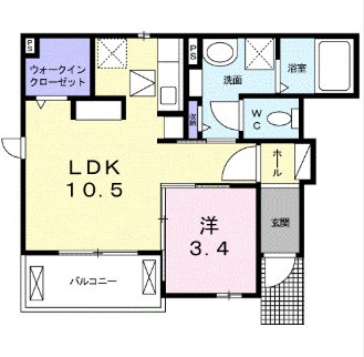 ディアーテＡの間取り