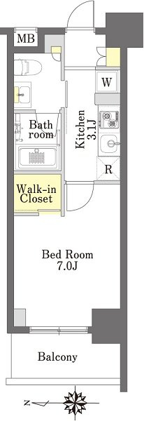 プライムメゾン森下の間取り
