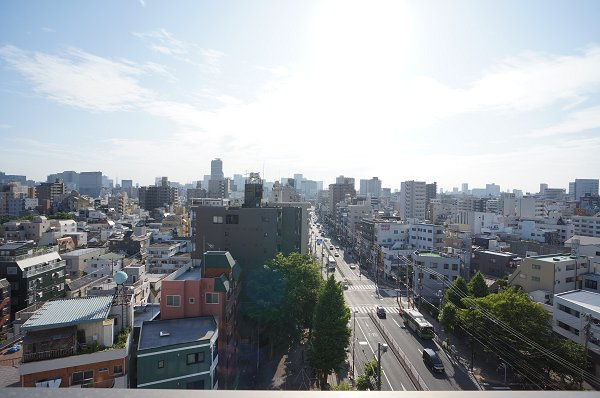 プライムメゾン森下の展望|バルコニーから正面眺望♪（東京タワーが望めます）