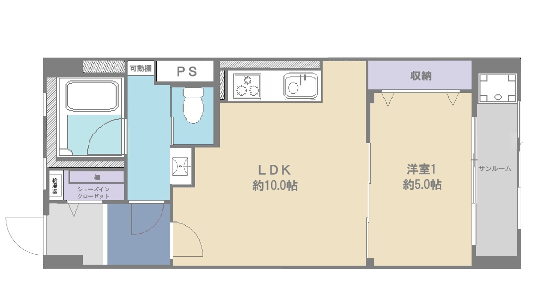 阿佐ヶ谷陵雲閣マンションの間取り