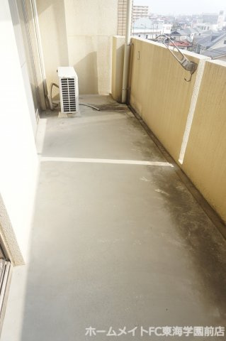 熊本市中央区帯山４丁目の賃貸マンションのバルコニー