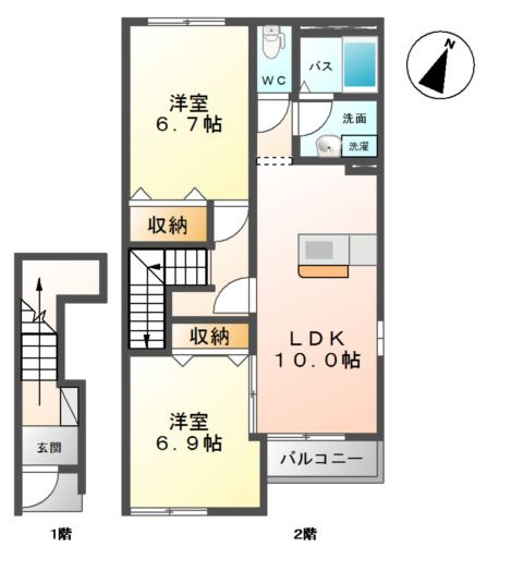シャルマンフルールの間取り