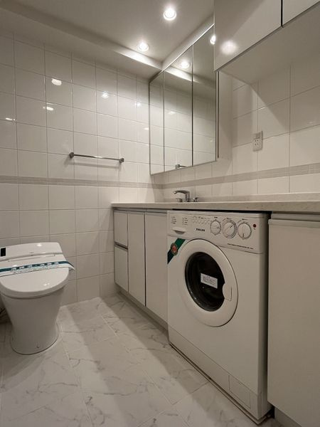 カスタリア高輪台の独立洗面台