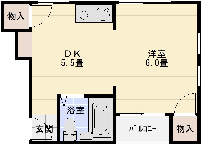 青山住研ハイツの間取り|青山住研ハイツ（柏原市清州）　賃貸住宅