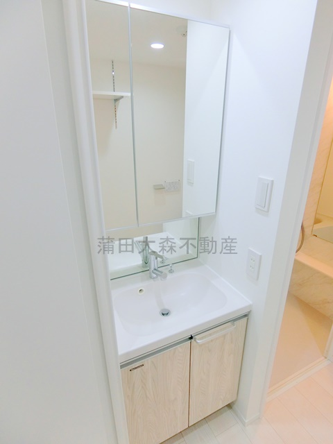 LUORE池上の洗面所|洗面脱衣所　独立洗面台　室内洗濯機置き場