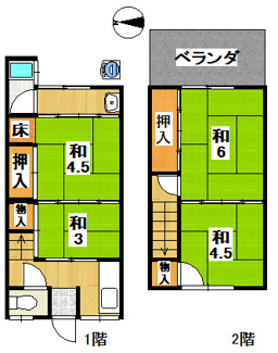 【間取り】 | 木津宮ノ裏