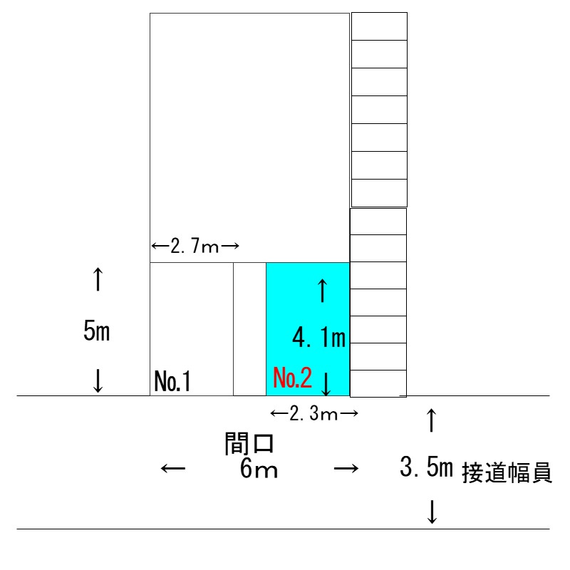 コンフォート赤羽台ガレージの区画図