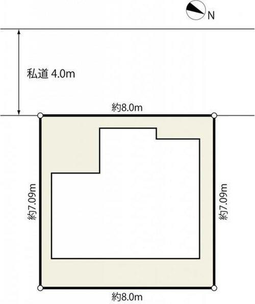 越谷市弥十郎　中古戸建の区画図|注文住宅プランも無料で作成致します！