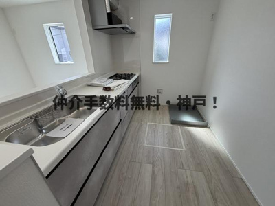 【キッチン】 | 明石市朝霧台　新築戸建3号棟　仲介手数料無料！ | キッチンです