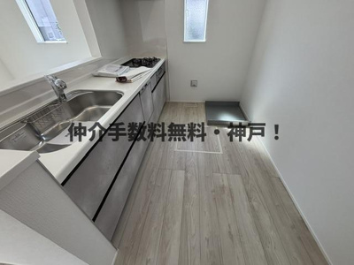 【キッチン】 | 明石市朝霧台　新築戸建3号棟　仲介手数料無料！ | 使いやすいキッチンです