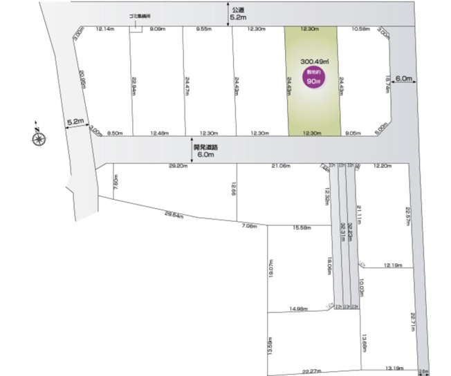 【区画図】 | 羽生市藤井上組　新築戸建　全12棟　5号棟