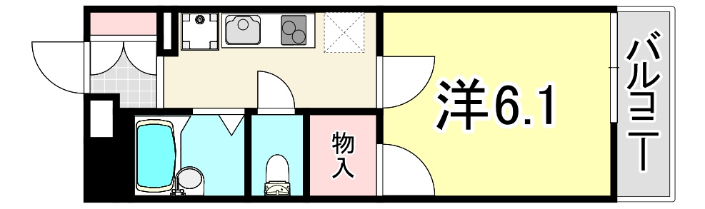 レオパレス長洲西通の間取り